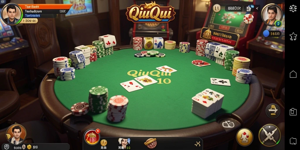Screenshot gameplay QiuQiu di 888IDR yang mendebarkan.