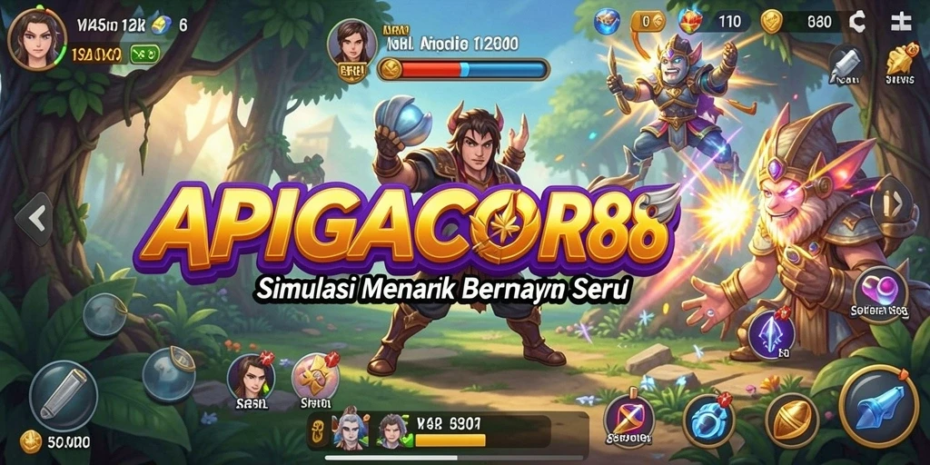 Tampilan gameplay simulasi yang menarik di APIGACOR88.