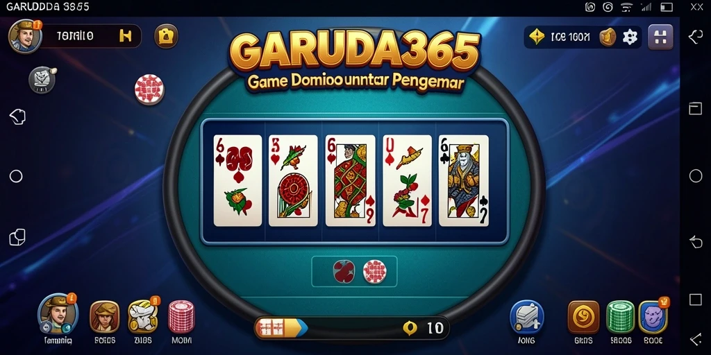 Tampilan gameplay GARUDA365 dengan desain kartu yang menarik.