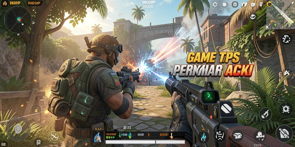 Tangkapan layar utama dari gameplay TPS yang mendebarkan.