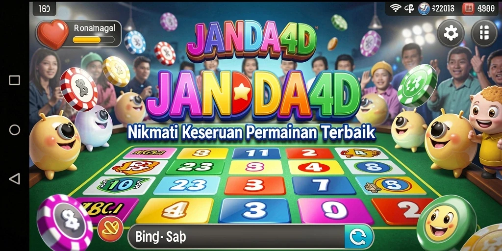 Tampilan gameplay Bingo yang mengasyikkan di JANDA4D.