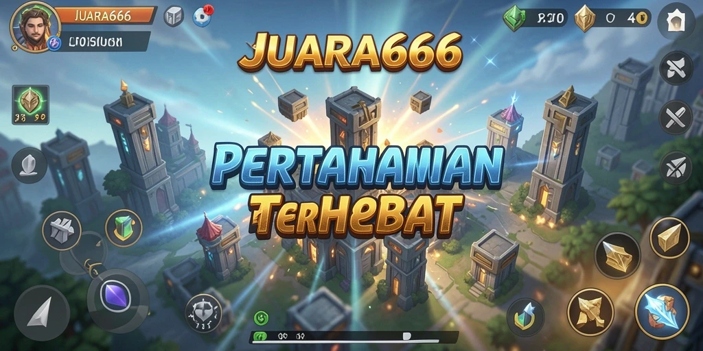Tampilan gameplay JUARA666 yang mendebarkan di Tower Defense.