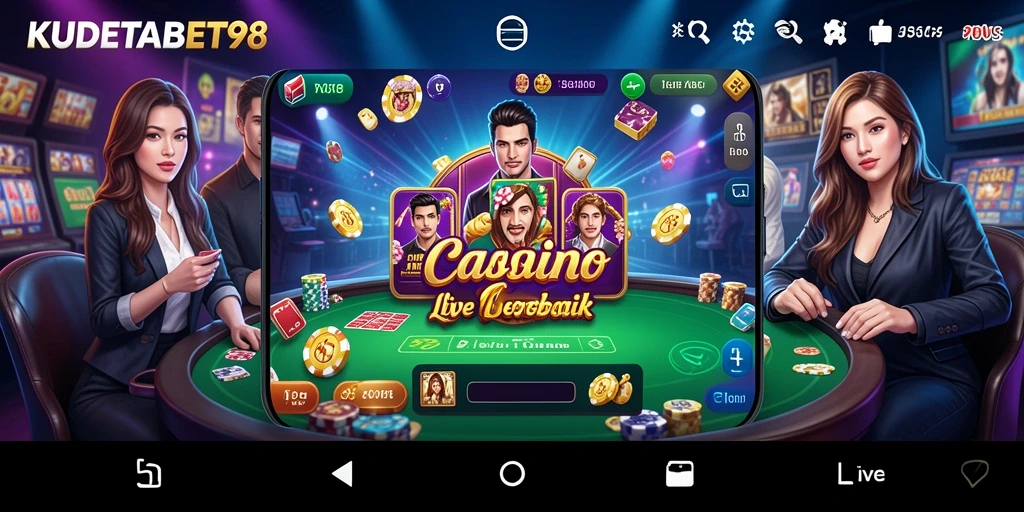 Tampilan gameplay Live Casino KUDETABET98 yang mengasyikkan.
