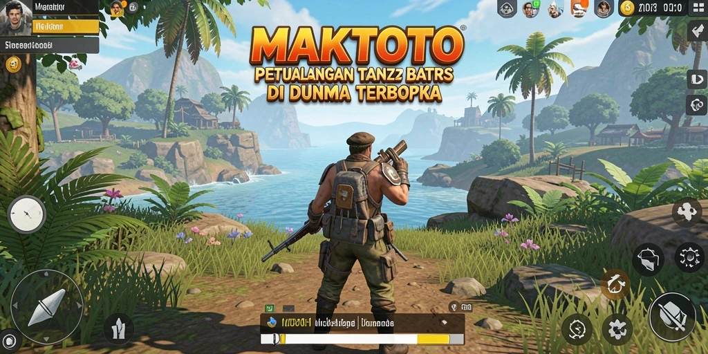 Screenshot gameplay MAKTOTO yang menampilkan eksplorasi dunia terbuka.