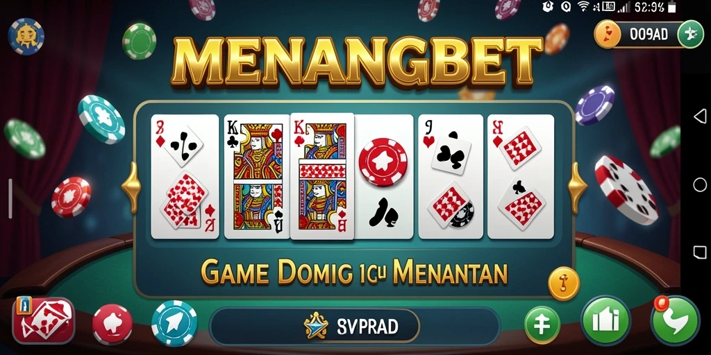 Tampilan gameplay seru di MENANGBET dengan fitur domino menarik.