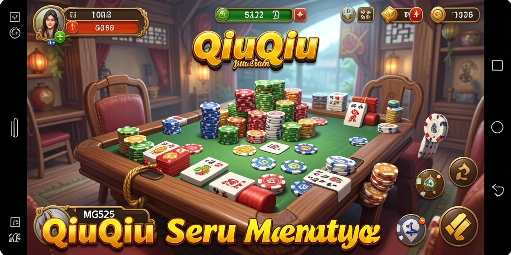 Tampilan gameplay QiuQiu yang seru dan menantang di MG525.