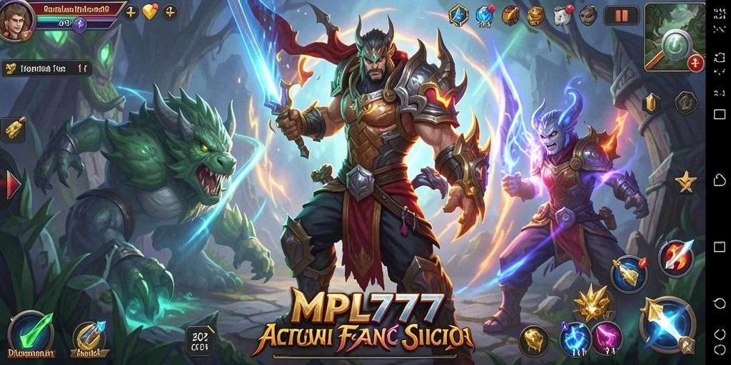 Tampilan gameplay MPL777 dengan aksi seru dan karakter yang beragam.