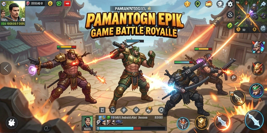 Gameplay seru dalam pertempuran Battle Royale.