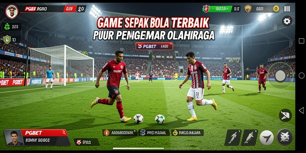 Tampilan gameplay PGBET yang penuh aksi di lapangan sepak bola.