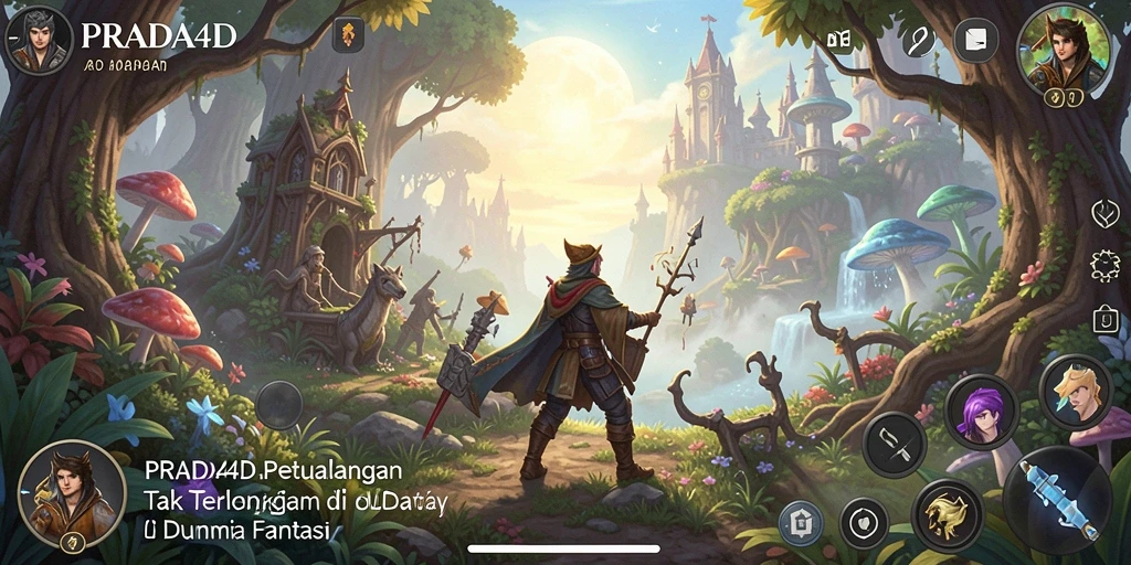 Tampilan menarik dari gameplay petualangan PRADA4D dengan karakter dan lingkungan yang memukau.