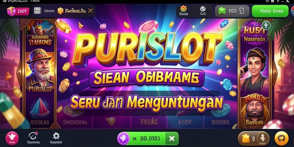 Screenshot gameplay PURISLOT dengan putaran slot yang menarik.