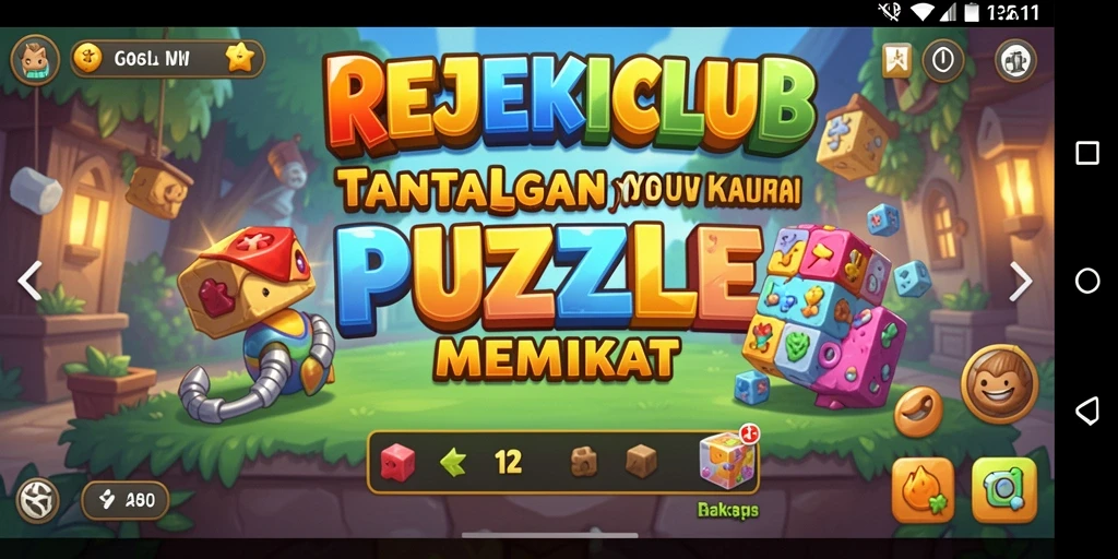 Tampilan gameplay teka-teki yang menarik di REJEKICLUB.