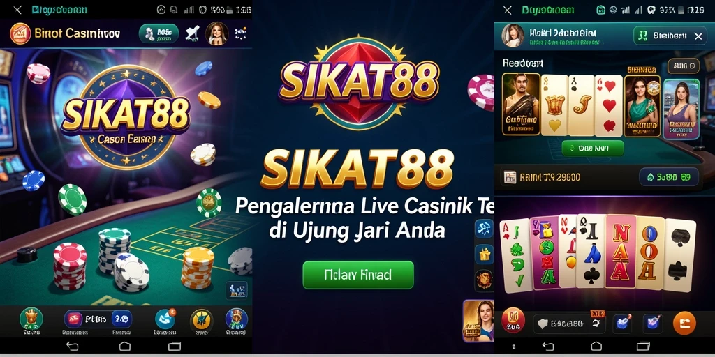 Tampilan gameplay langsung yang menegangkan di SIKAT88.