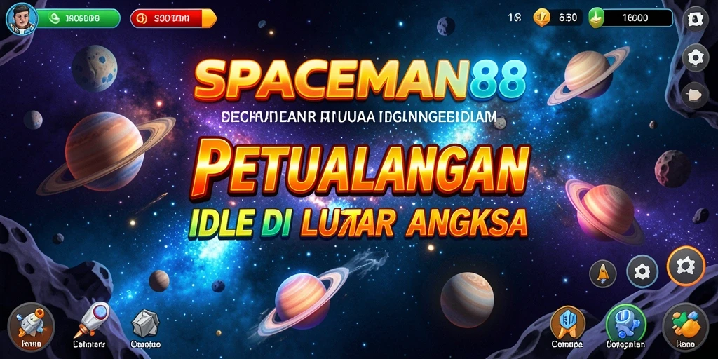 Tampilan gameplay SPACEMAN88 yang menarik dengan elemen luar angkasa.