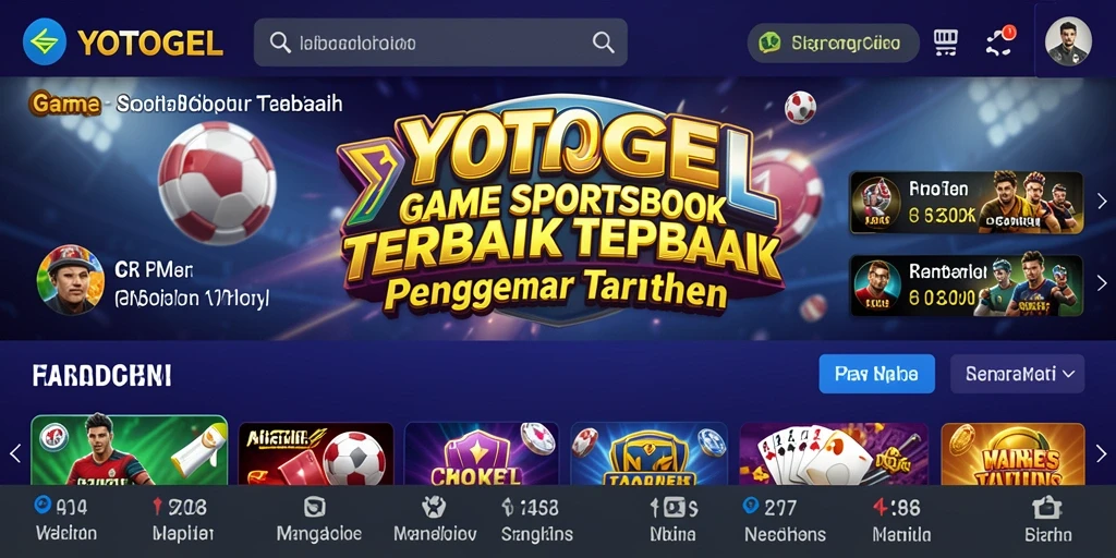 Tangkapan layar YOTOGEL menampilkan beragam opsi taruhan olahraga yang menarik.